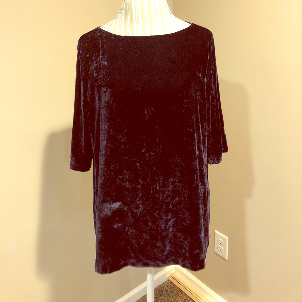 Blue Velvet blouse